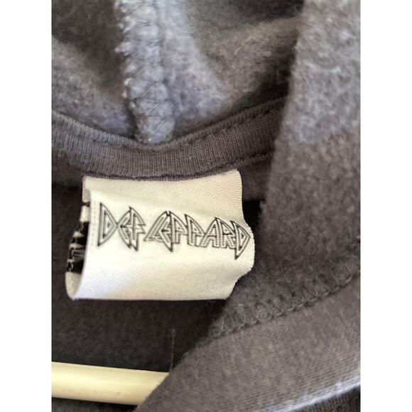 Def Leppard Screen Print Long Sleeve Hoodie Women's Small GUC - Picture 5 of 6